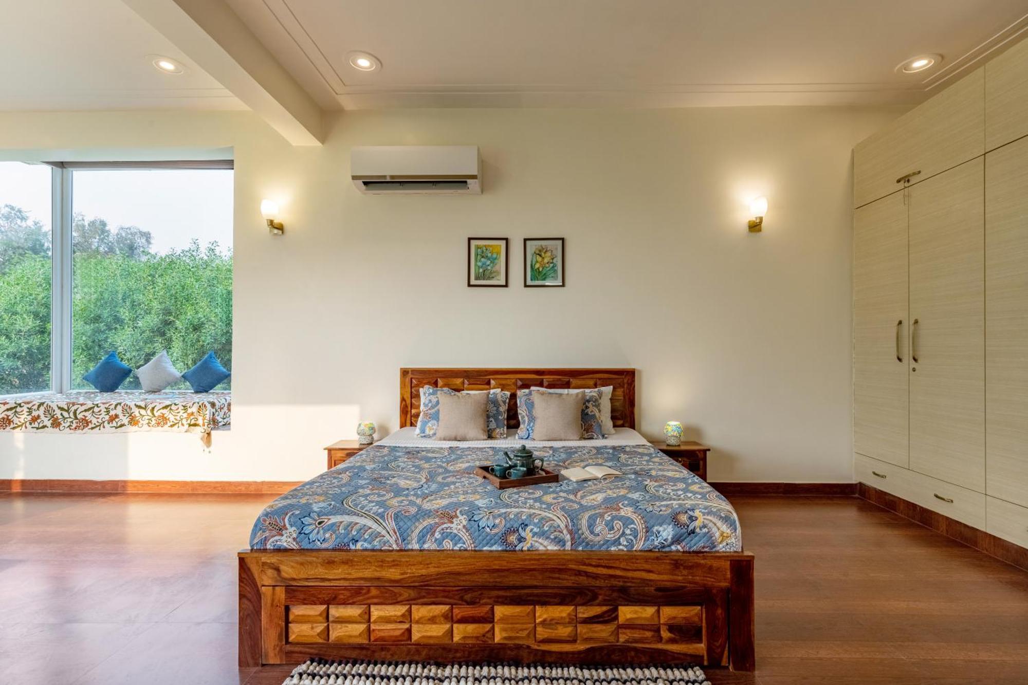 Alaya Stays Raga 2Bhk Farmstay With An Entertainment Lounge Sohna Exterior photo