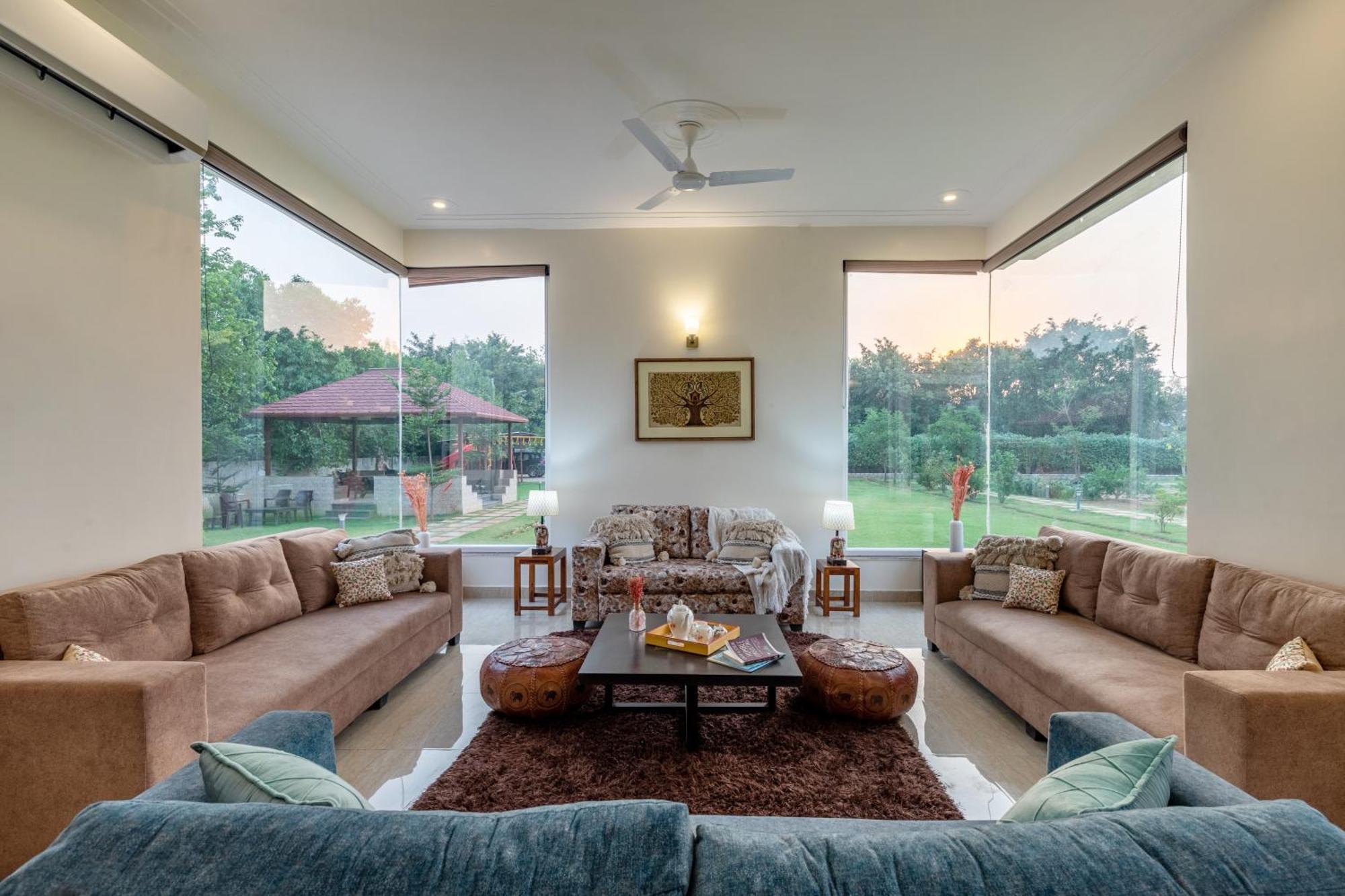 Alaya Stays Raga 2Bhk Farmstay With An Entertainment Lounge Sohna Exterior photo