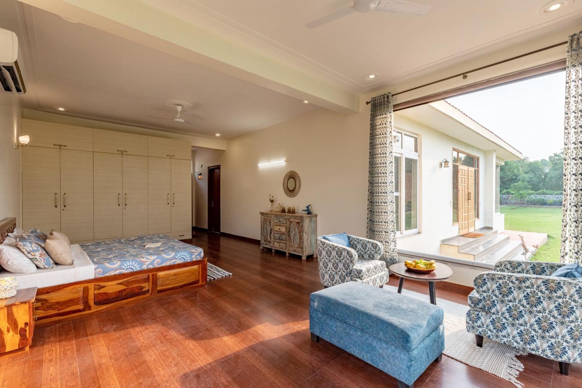 Alaya Stays Raga 2Bhk Farmstay With An Entertainment Lounge Sohna Exterior photo
