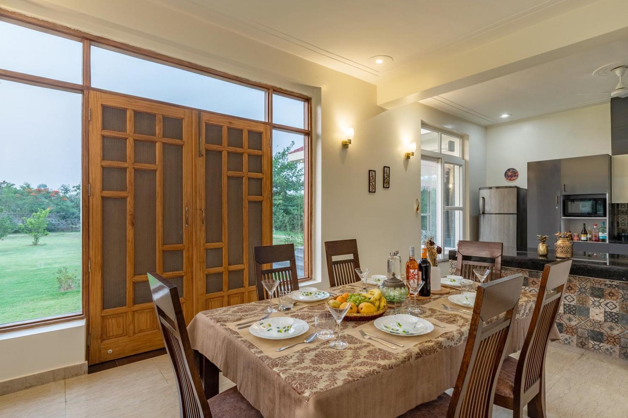 Alaya Stays Raga 2Bhk Farmstay With An Entertainment Lounge Sohna Exterior photo